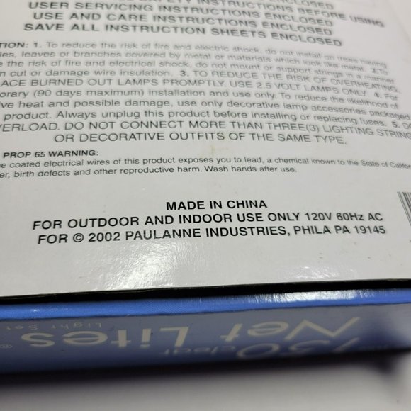 Santa Trim 150 Clear Net Light Set 4x6 ft w/ Green Wire NEW Christmas Holiday - Picture 6 of 7